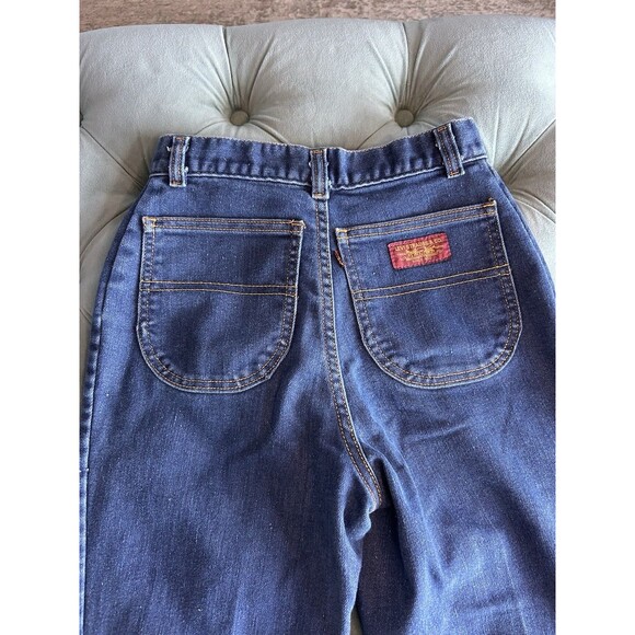Vintage 70s Levis Jeans USA Made High Waist Wide Leg Own History - Picture 8 of 14